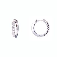 Orecchini Crivelli Donna in Oro bianco Diamante 0.40 Ct 292-N4 - 292-N4